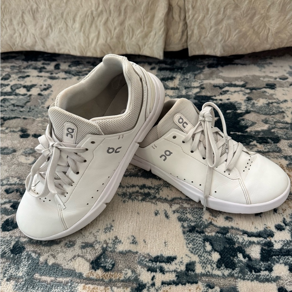 On “The Roger” sneakers